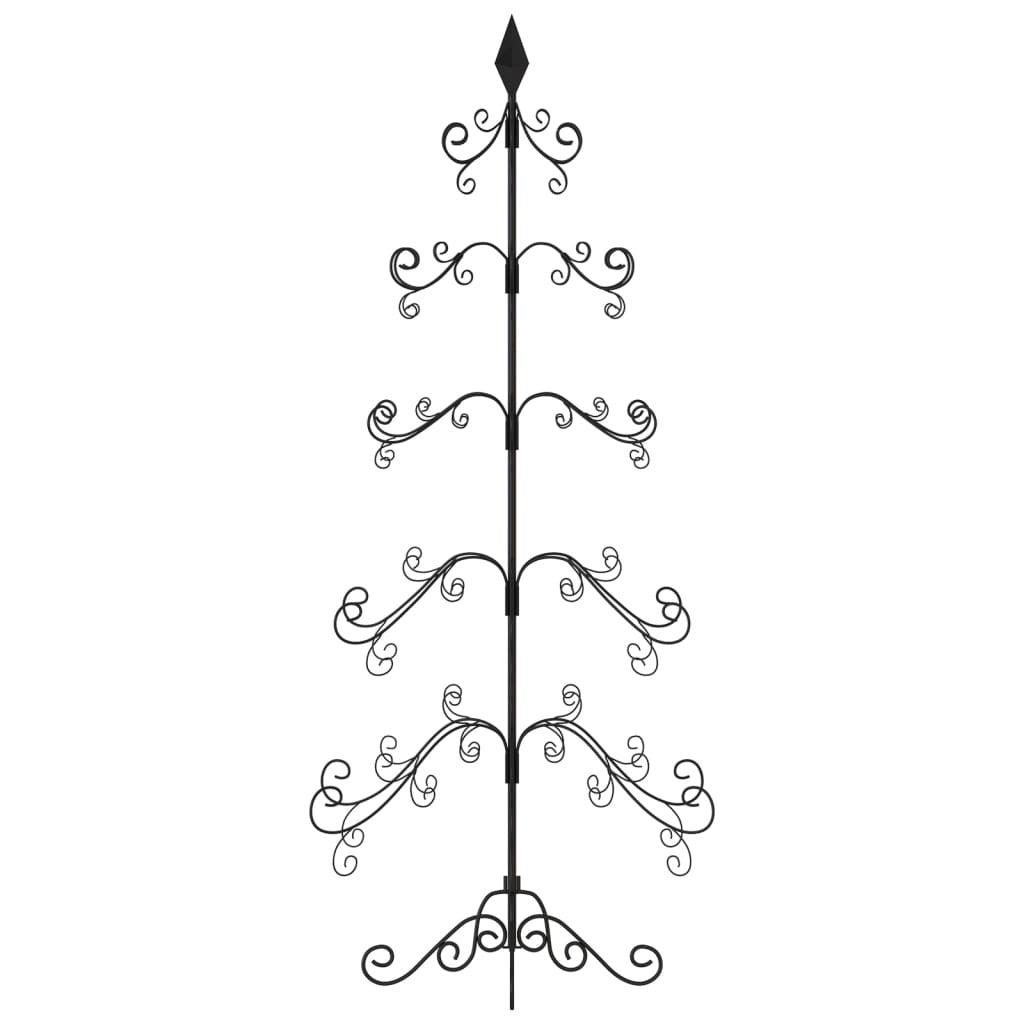 Metal Christmas Tree for Decoration Black 59.1