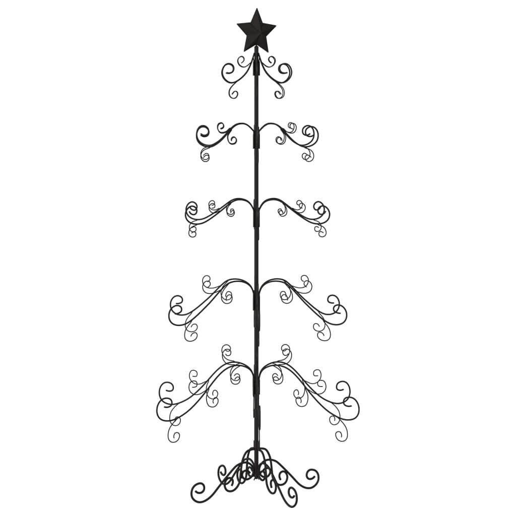 Metal Christmas Tree for Decoration Black 59.1