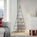 Metal Christmas Tree for Decoration Black 59.1