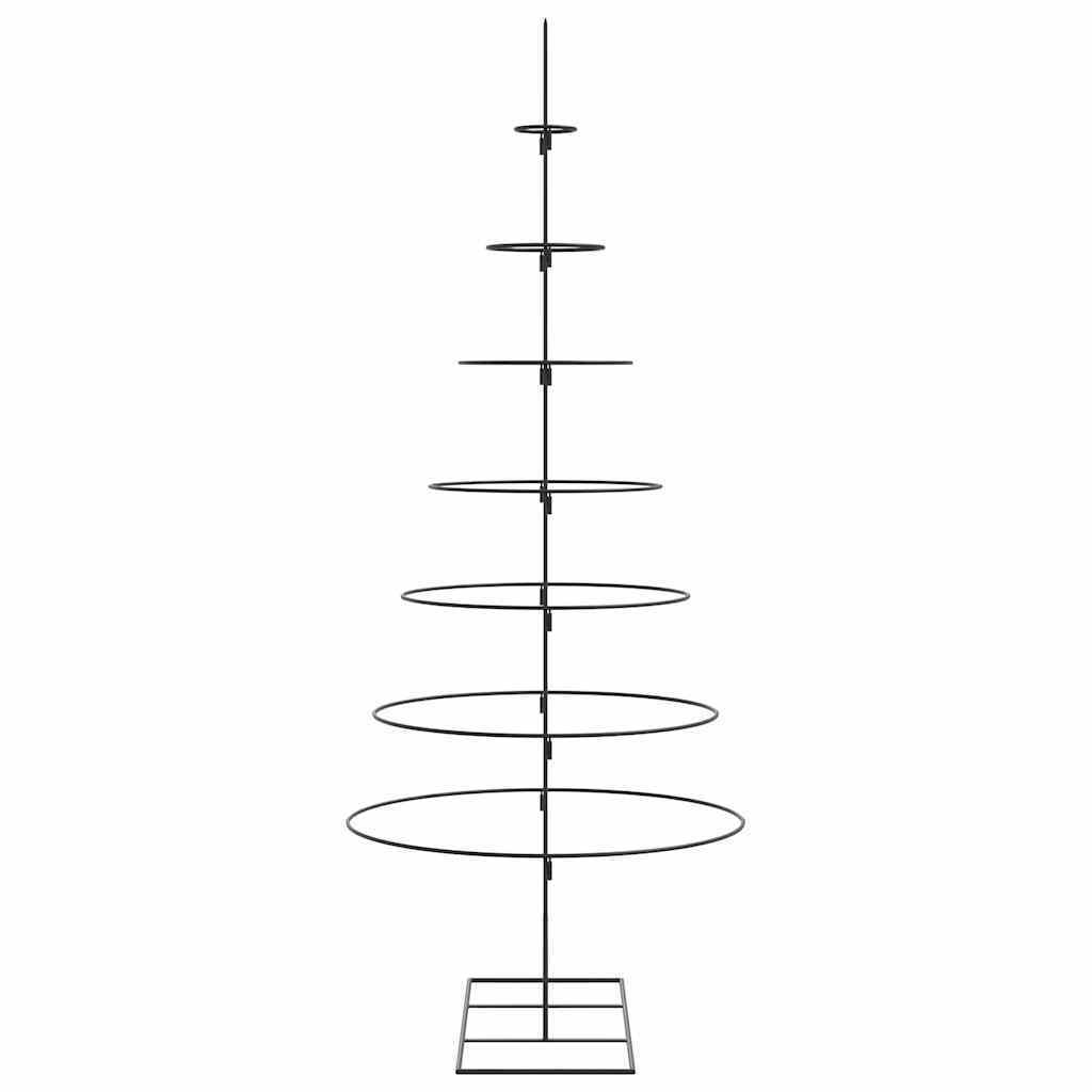 Metal Christmas Tree for Decoration Black 70.9
