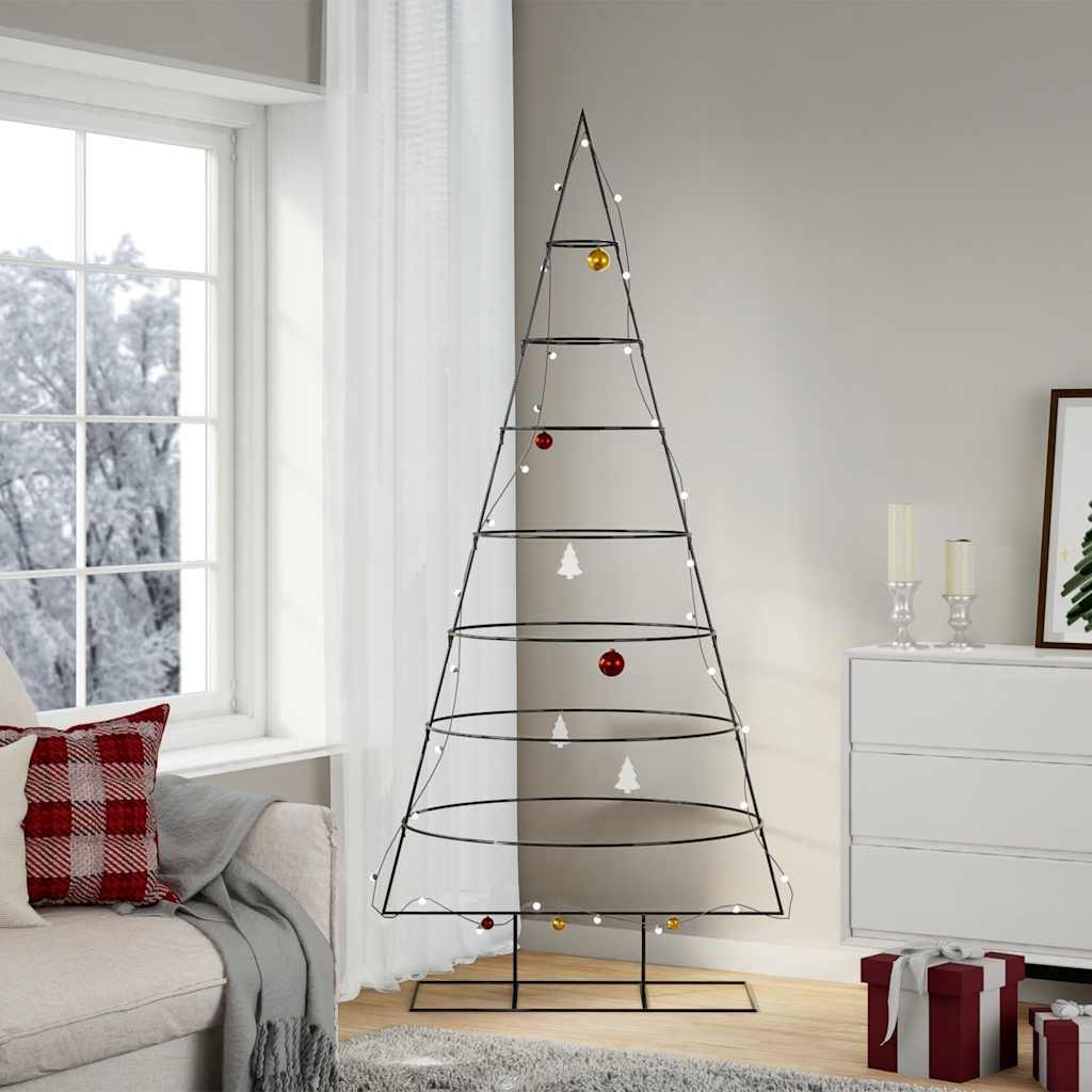 Metal Christmas Tree for Decoration Black 82.7
