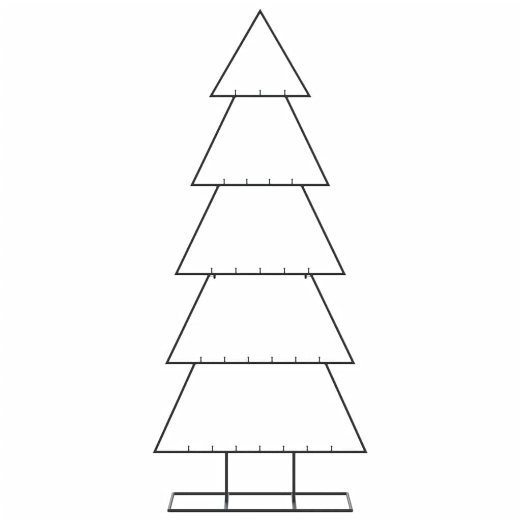 Metal Christmas Tree for Decoration Black 59.1