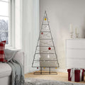 Metal Christmas Tree for Decoration Black 59.1