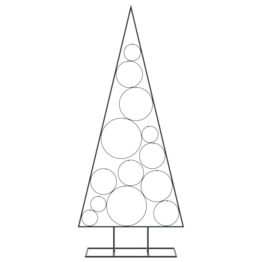 Metal Christmas Tree for Decoration Black 59.1