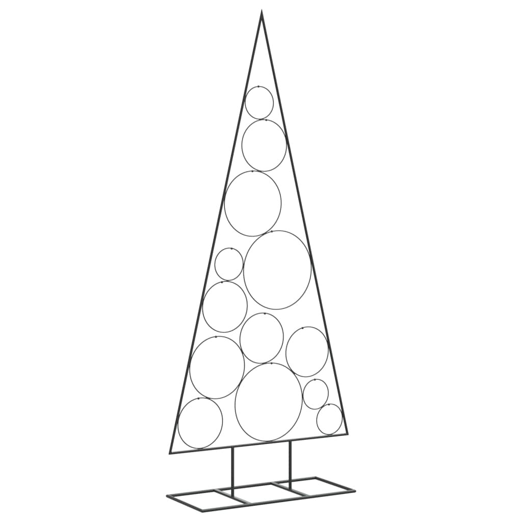 Metal Christmas Tree for Decoration Black 59.1