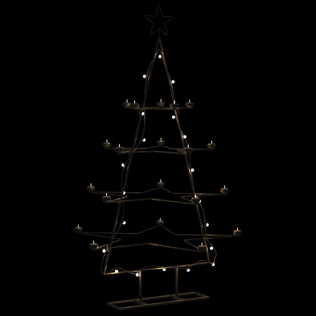 Metal Christmas Tree for Decoration Black 55.1