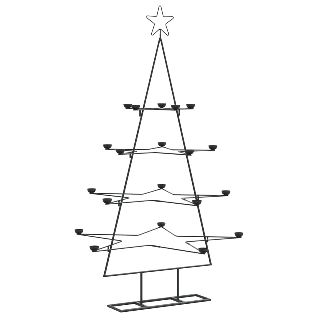 Metal Christmas Tree for Decoration Black 55.1