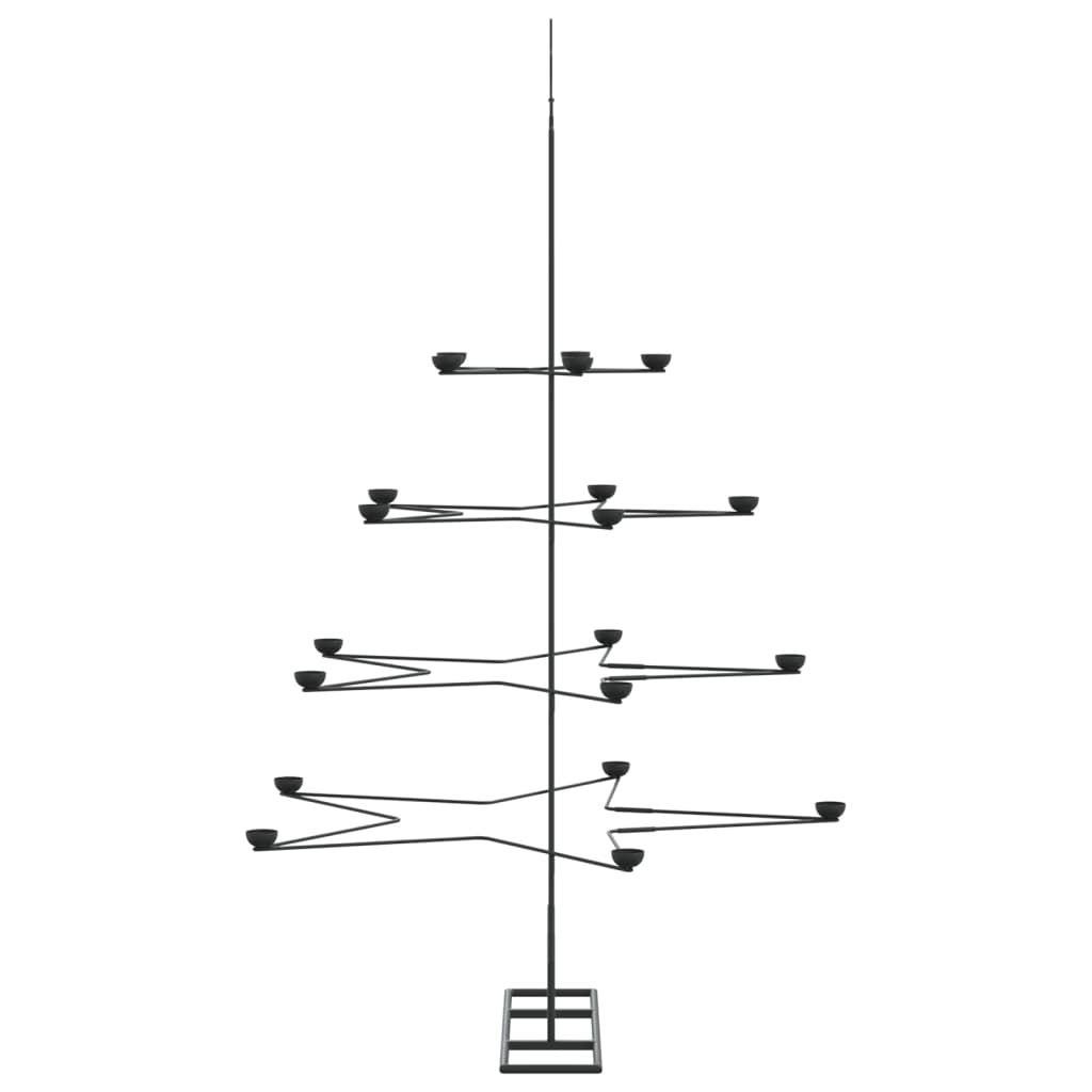 Metal Christmas Tree for Decoration Black 55.1