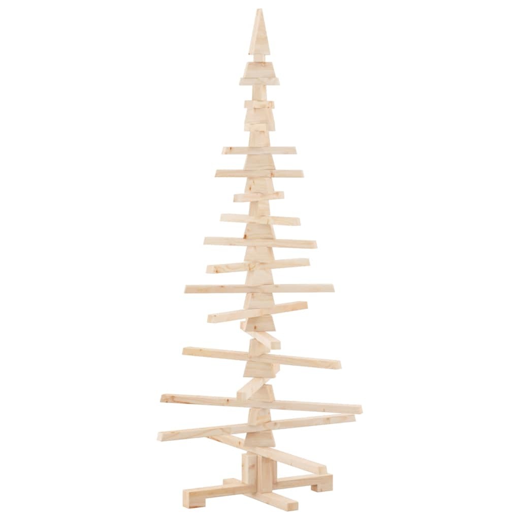 Wooden Christmas Tree for Decoration 150 cm Solid Wood Pine