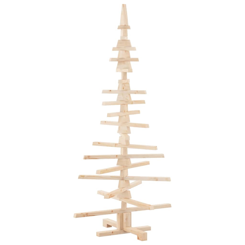 Wooden Christmas Tree for Decoration 150 cm Solid Wood Pine
