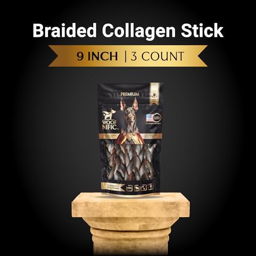 Braided Collagen Dog Sticks – Natural Beef Chew-1