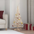 Wooden Christmas Tree KOTKA 120 cm Solid pine wood Natural