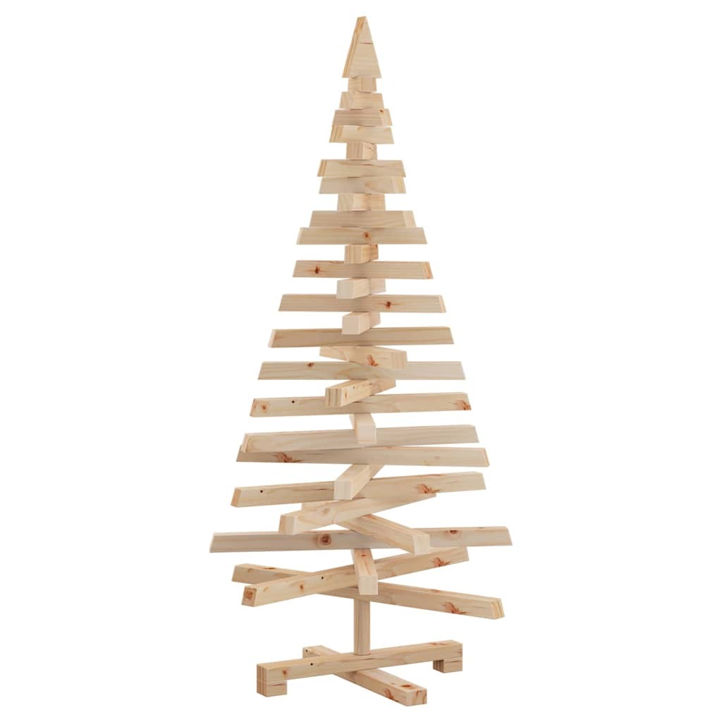 Wooden Christmas Tree KOTKA 120 cm Solid pine wood Natural