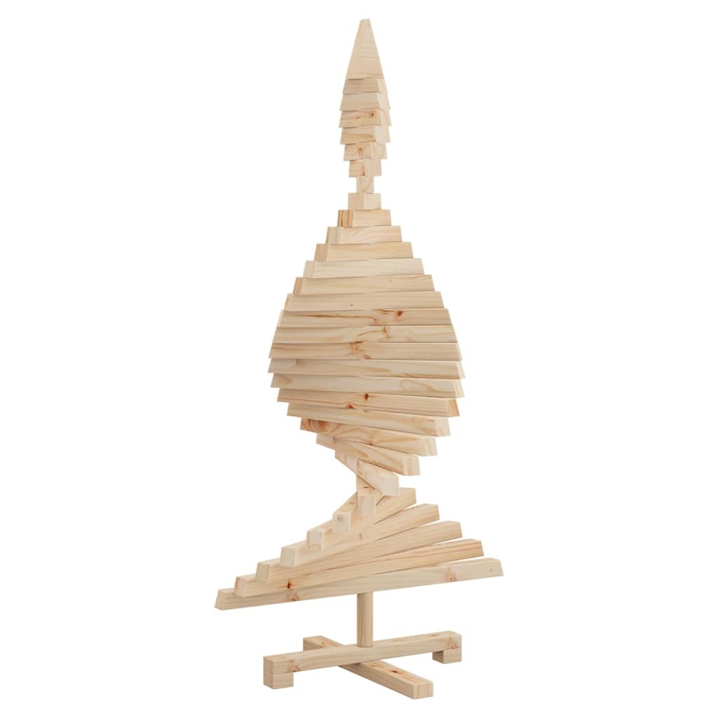 Wooden Christmas Tree KOTKA 120 cm Solid pine wood Natural