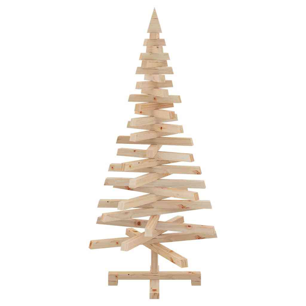 Wooden Christmas Tree KOTKA 120 cm Solid pine wood Natural