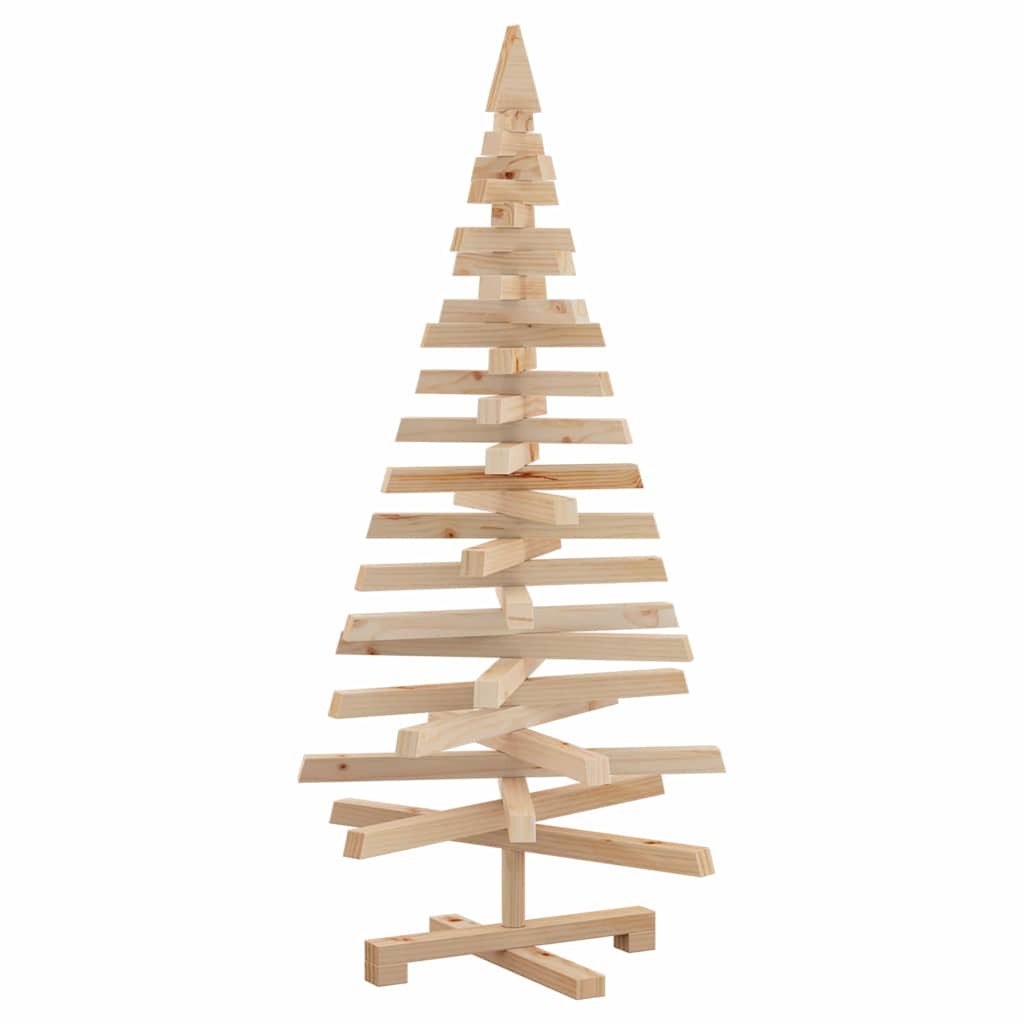 Wooden Christmas Tree KOTKA 120 cm Solid pine wood Natural