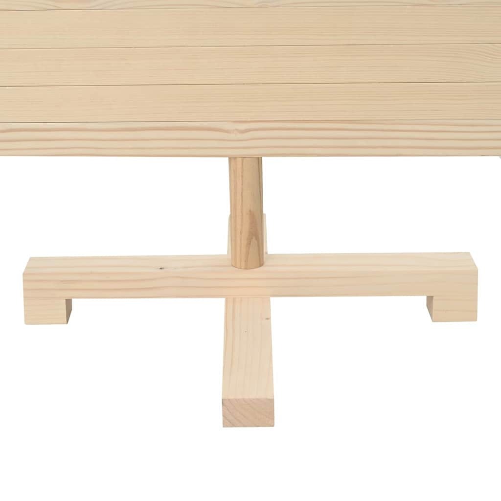 Wooden Christmas Tree KOTKA 120 cm Solid pine wood Natural
