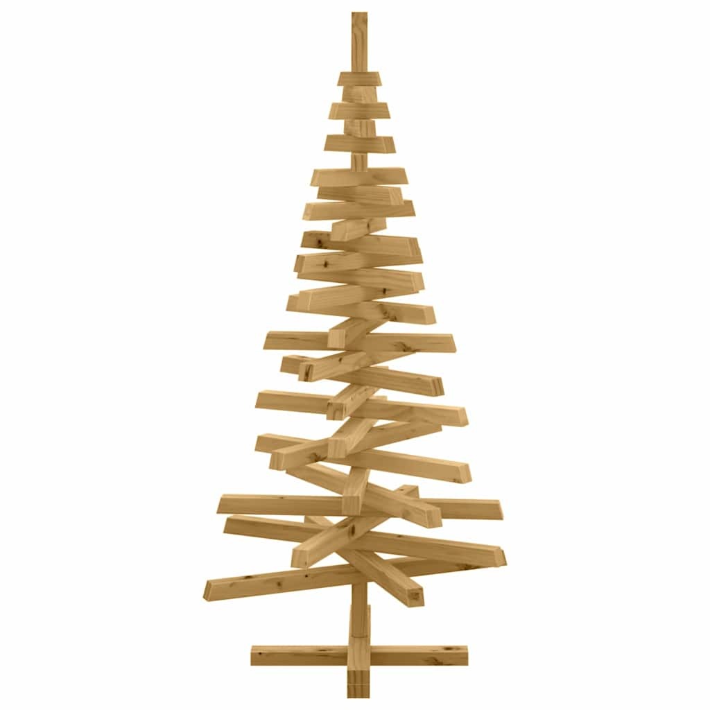 Wooden Christmas Tree KOTKA 120 cm Solid pine wood Brown