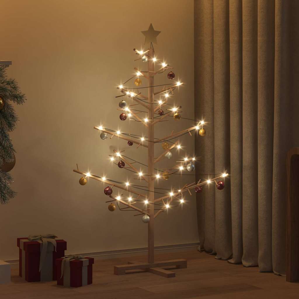 Wooden Christmas Tree KOTKA 125 cm Bamboo and solid pine wood