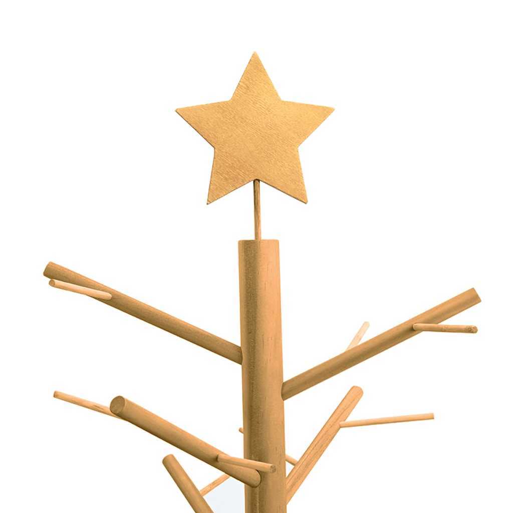 Wooden Christmas Tree KOTKA 210 cm Bamboo and solid pine wood