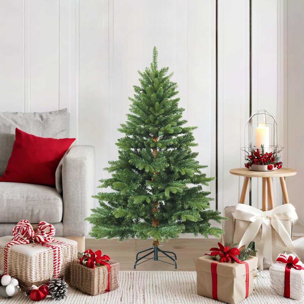 Artificial Hinged Christmas Tree Green 47.24 in PVC and PE