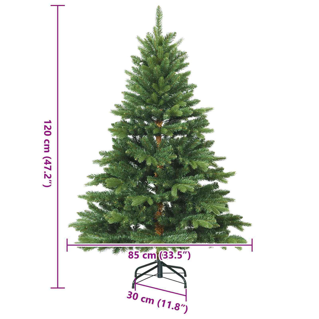 Artificial Hinged Christmas Tree Green 47.24 in PVC and PE