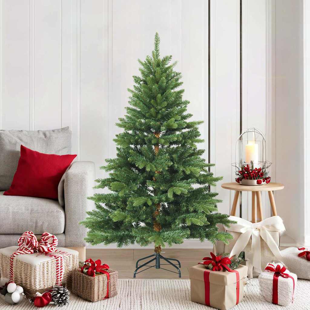 Artificial Hinged Christmas Tree Green 59.06 in PVC and PE