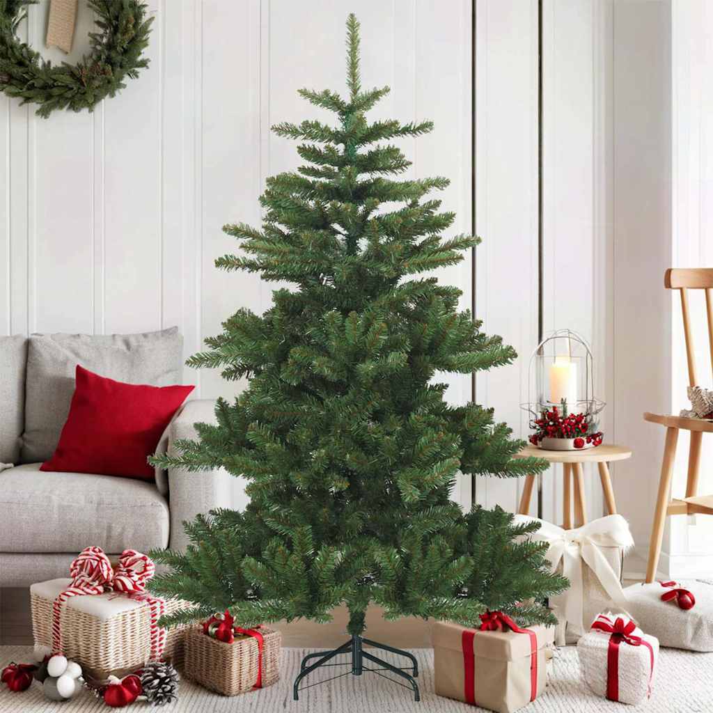 Artificial Hinged Christmas Tree Green 59.06 in PVC