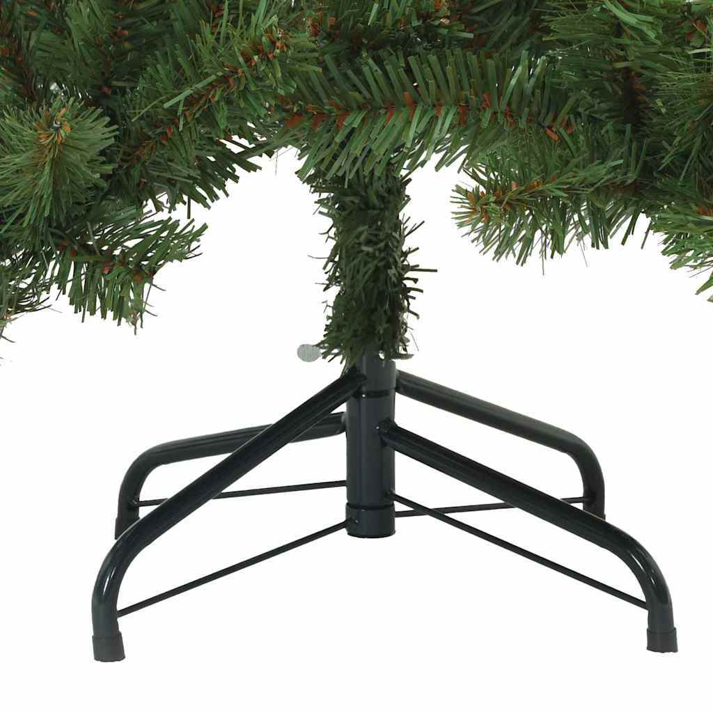 Artificial Hinged Christmas Tree Green 59.06 in PVC