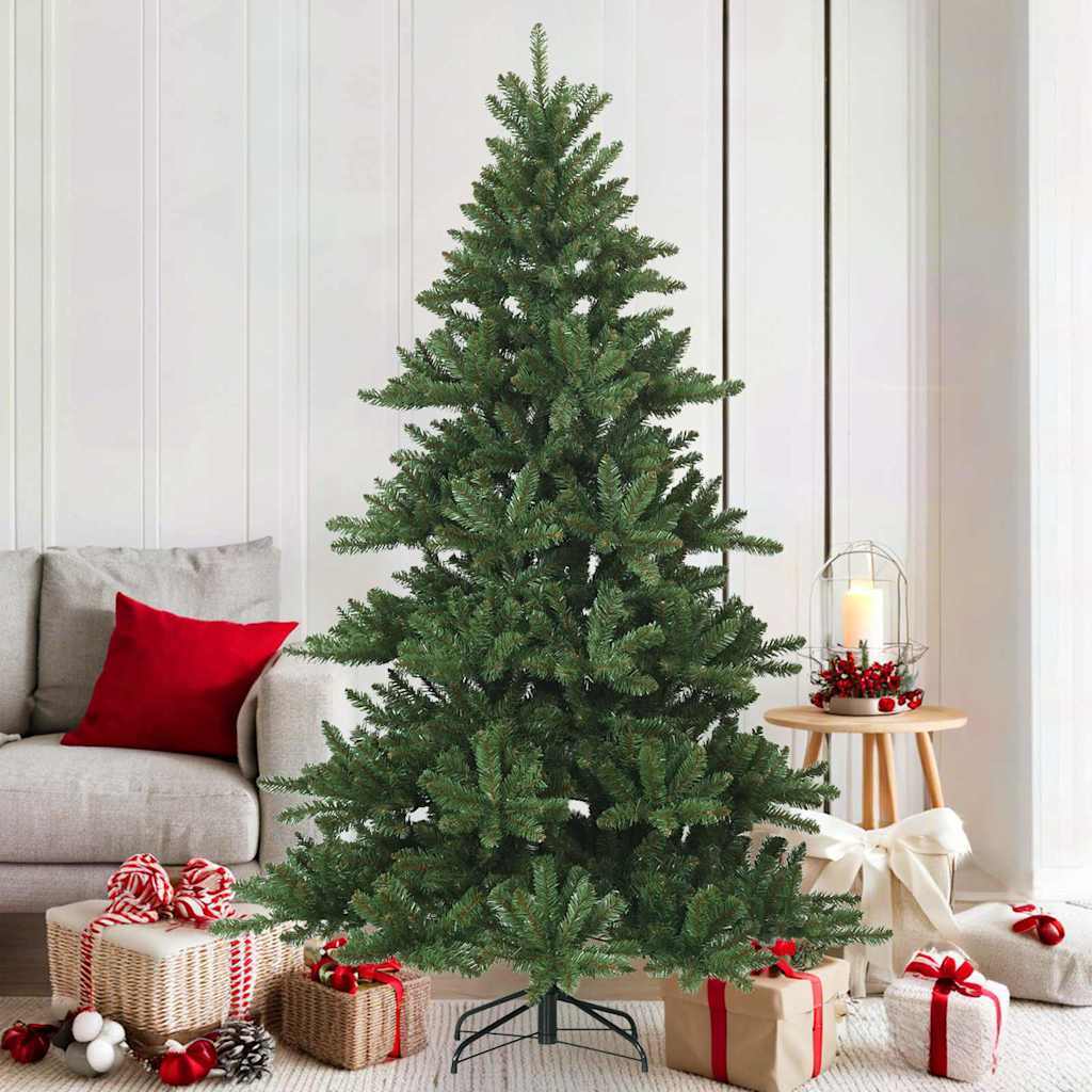 Artificial Hinged Christmas Tree Green 70.87 in PVC