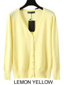 Color: Lemon Yellow,Size: 5X Large - Cuddle Cardigans Long Sleeves Button Down Style In Plus Sizes Too