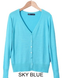 Color: Sky Blue,Size: 3X Large - Cuddle Cardigans Long Sleeves Button Down Style In Plus Sizes Too