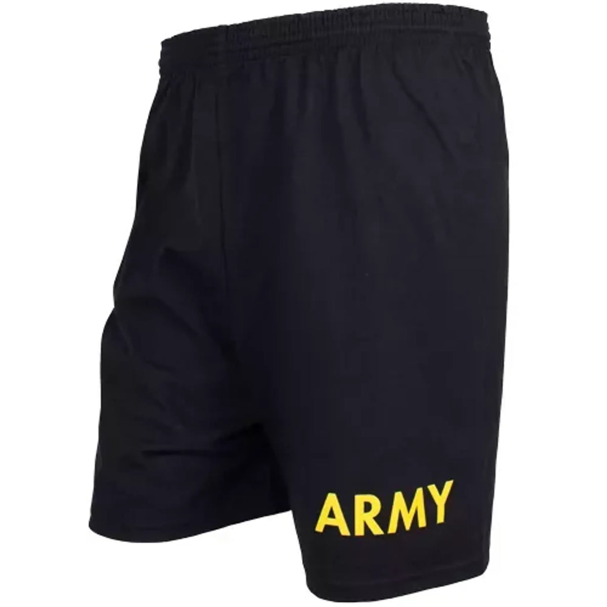 Men's Black Running Short - Yellow Army Small - Black, MEDIUM, 1