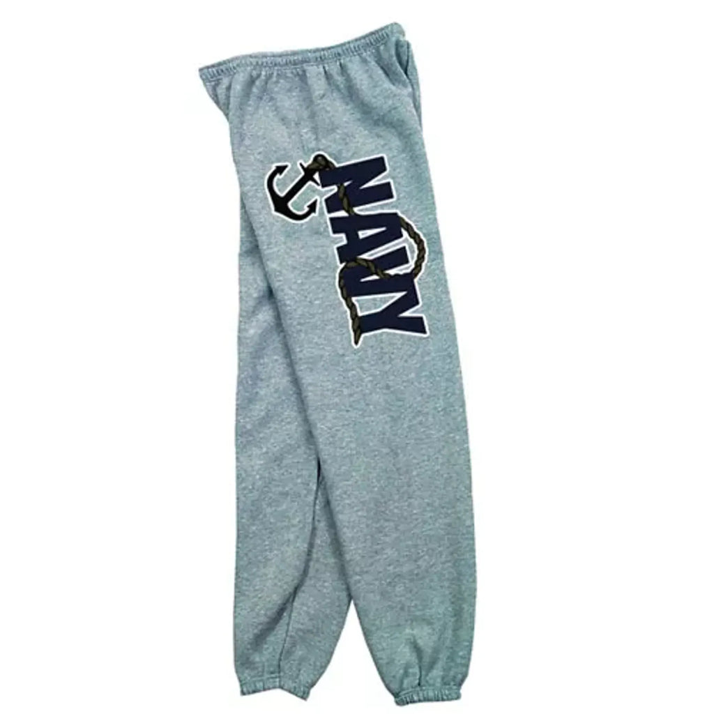 Navy Anchor Mens Sweatpant Grey - 2XL - Grey, 2XL
