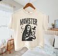 Mom Momster Halloween Shirt Mombie Tee Halloween Gift for Mom Funny Mama Halloween Shirt Spooky Shirt Fall Tshirt Comfort Colors Cropped