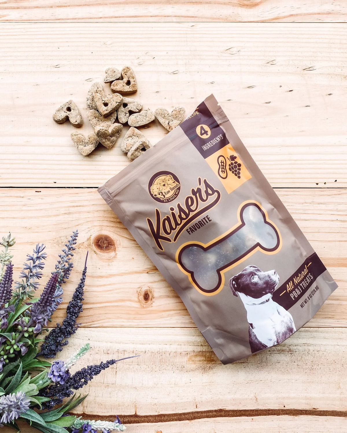 Kaiser's Favorites Dog Treats - Brown/yellow, 8OZ, 1