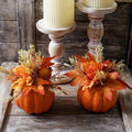 Artificial Pumpkin autumn herbst decoration Chrysanthemum Home Decor Thanksgiving Halloween Table Entryway Sideboard Figurines 251028