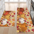 VIKAMA Thanksgiving Carpet Pumpkin Maple Leaf Carpet Kitchen Rug Long Carpet Doormat Living Room Bedroom Sofa Soft Floor Mat 251015