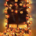 1.5M 10LED Maple Leaves Pumpkin Fall Garland String Lights Halloween Decoration Led Fairy Light Home Indoor Outdoor ThanksgivingXJ240817