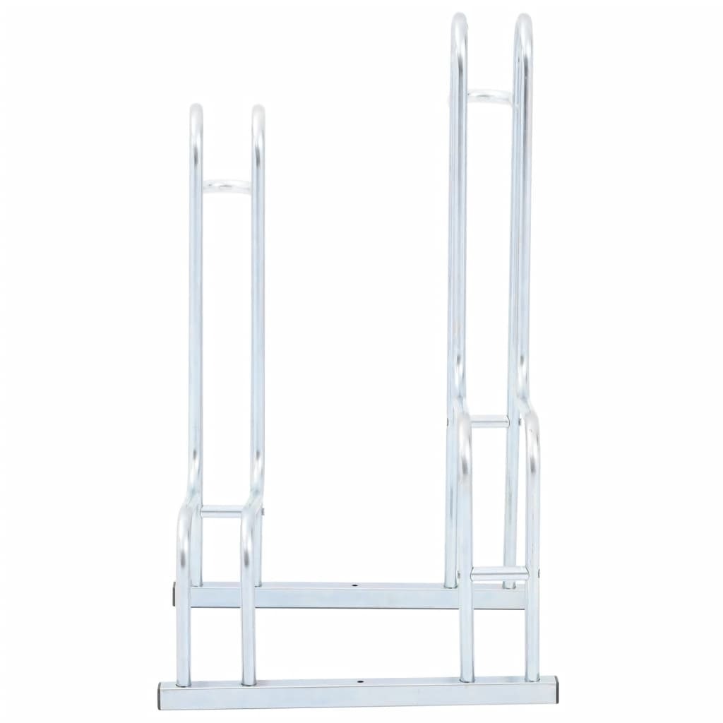 Bicycle Stand for 2 Bikes Floor Freestanding Galvanized Steel
