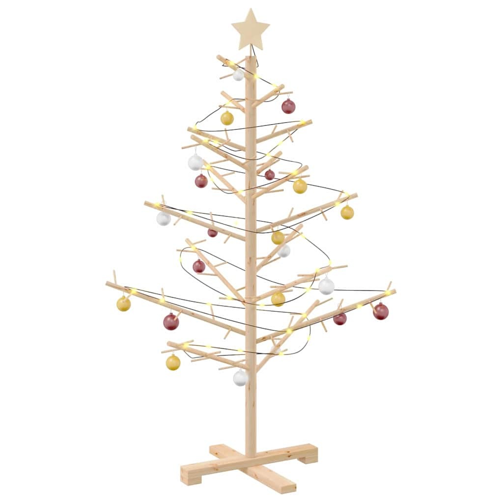 Wooden Christmas Tree KOTKA 125 cm Bamboo and solid pine wood