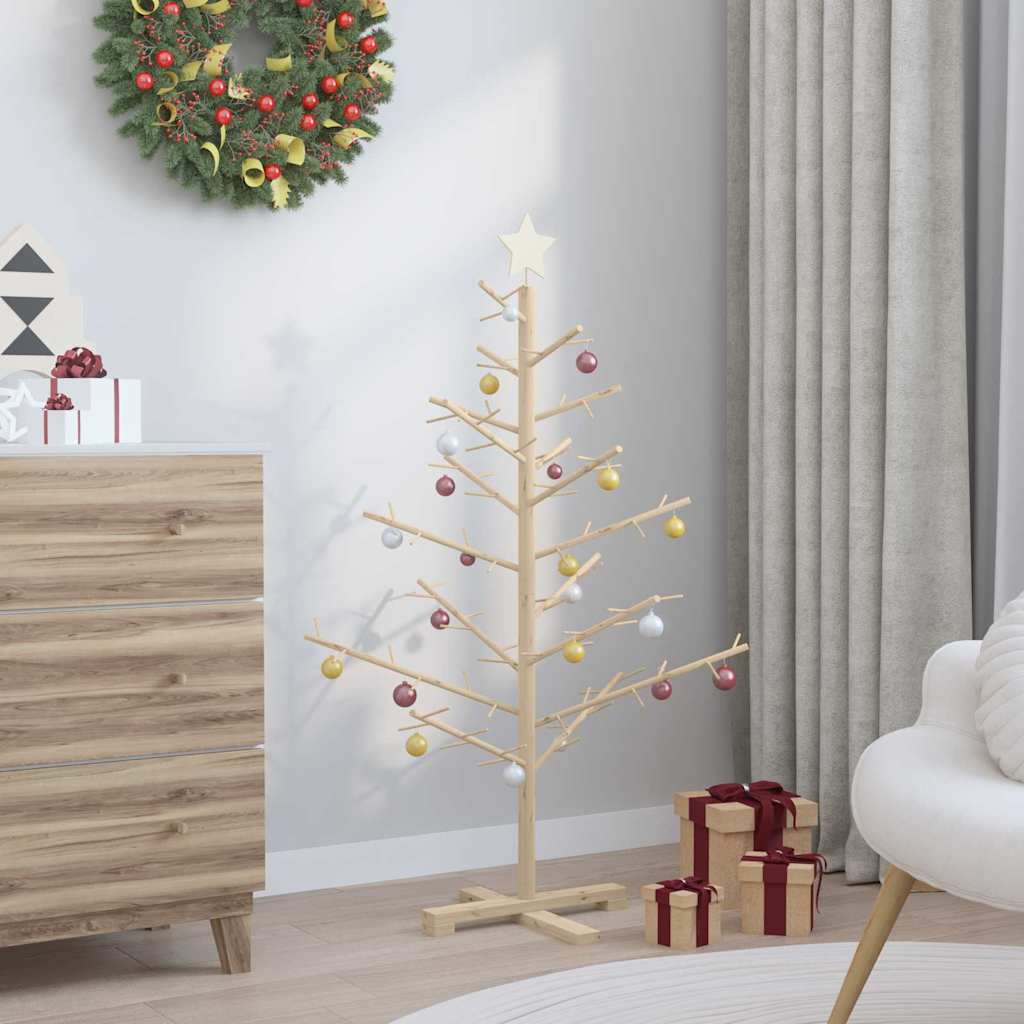 Wooden Christmas Tree KOTKA 125 cm Bamboo and solid pine wood