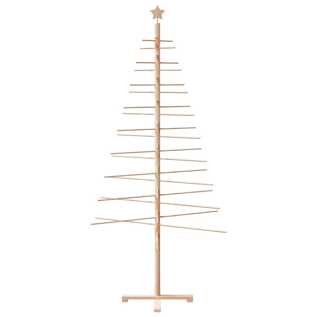 Wooden Christmas Tree for Decoration 82.7" Solid Wood Pine