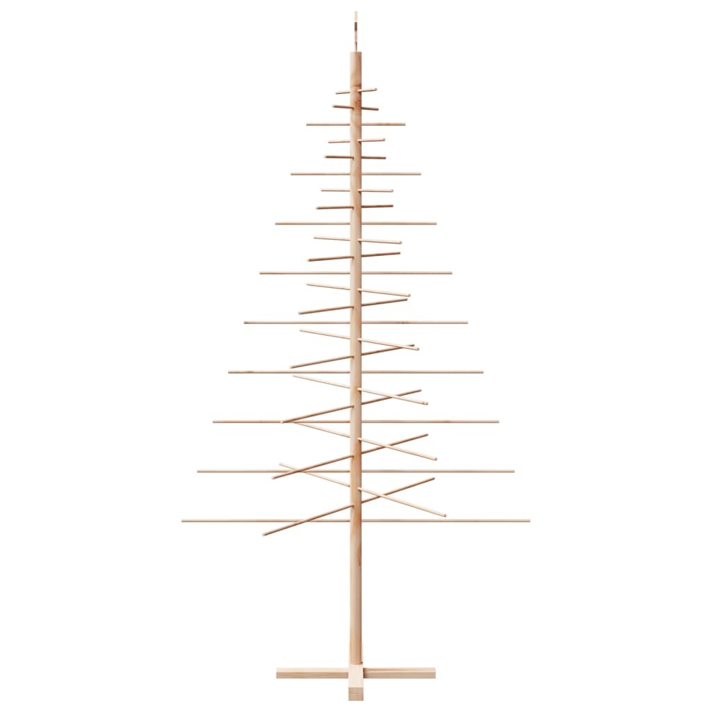Wooden Christmas Tree for Decoration 82.7" Solid Wood Pine