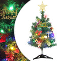 Mini Artificial Pre-lit Christmas Tree with 20 LEDs Green 17.7