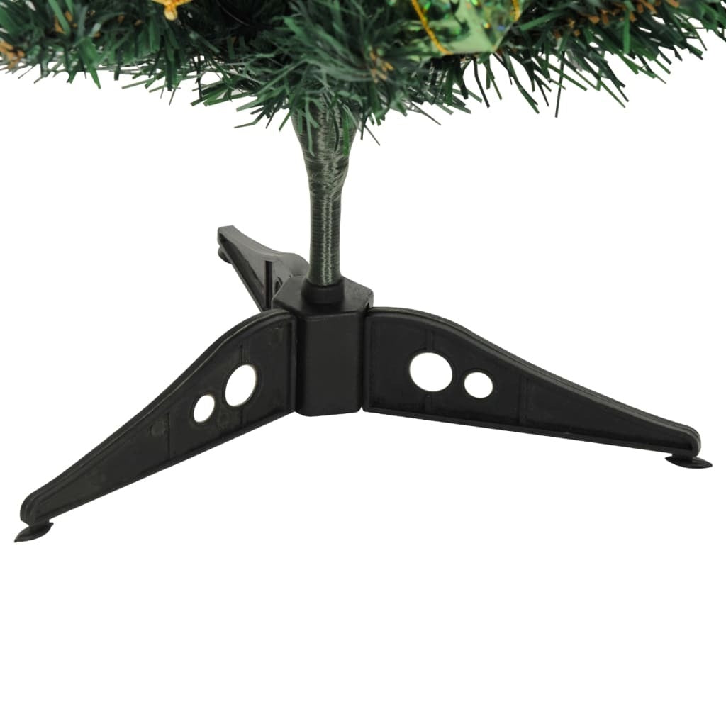 Mini Artificial Pre-lit Christmas Tree with 20 LEDs Green 17.7