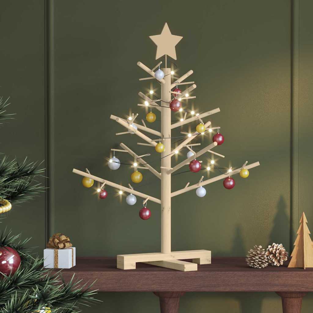 Wooden Christmas Tree KOTKA 75 cm Bamboo and solid pine wood
