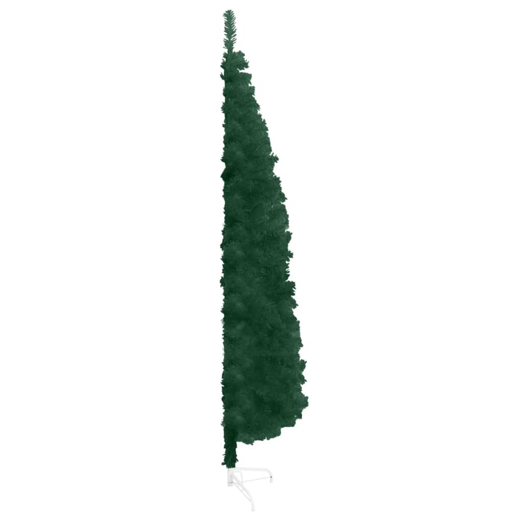 Slim Artificial Half Christmas Tree with Stand Green 6 ft