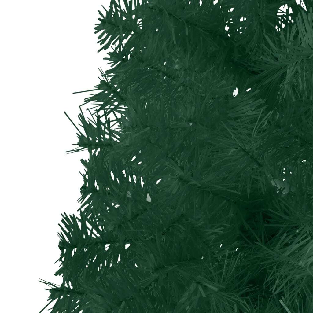 Slim Artificial Half Christmas Tree with Stand Green 6 ft