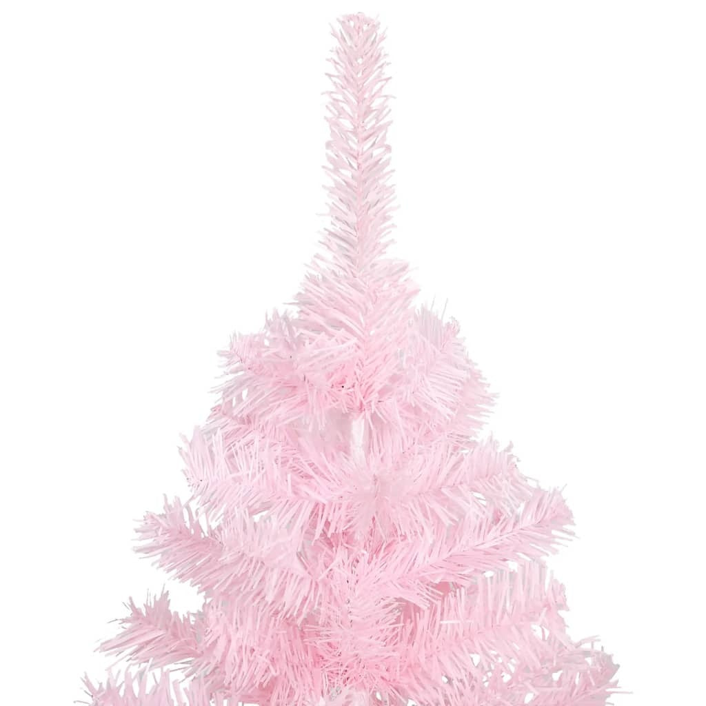 Artificial Christmas Tree with Stand Pink 4 ft PVC